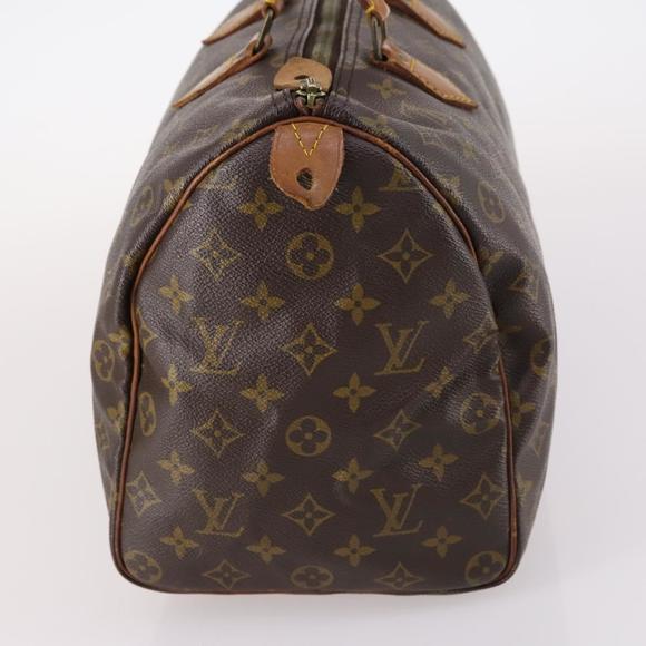 LOUIS VUITTON Monogram Speedy 35 Hand Bag M41524 LV Auth 141794 - Picture 3 of 16
